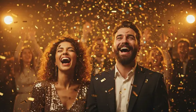 Confetti explosion