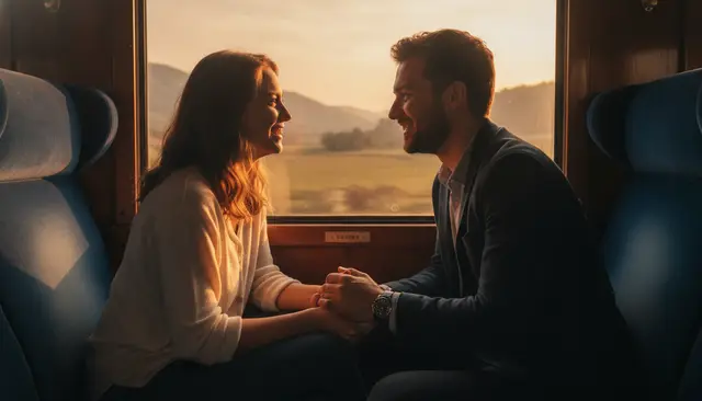 Falling in love scene